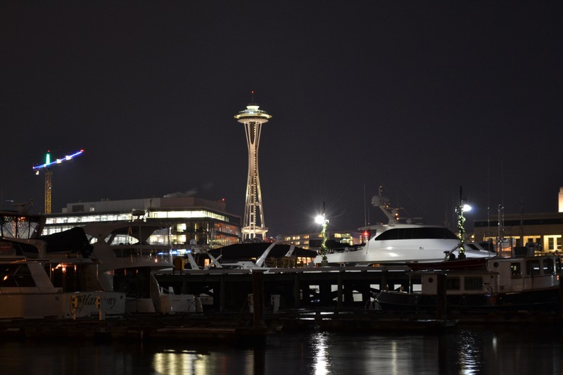 Space Needle at night