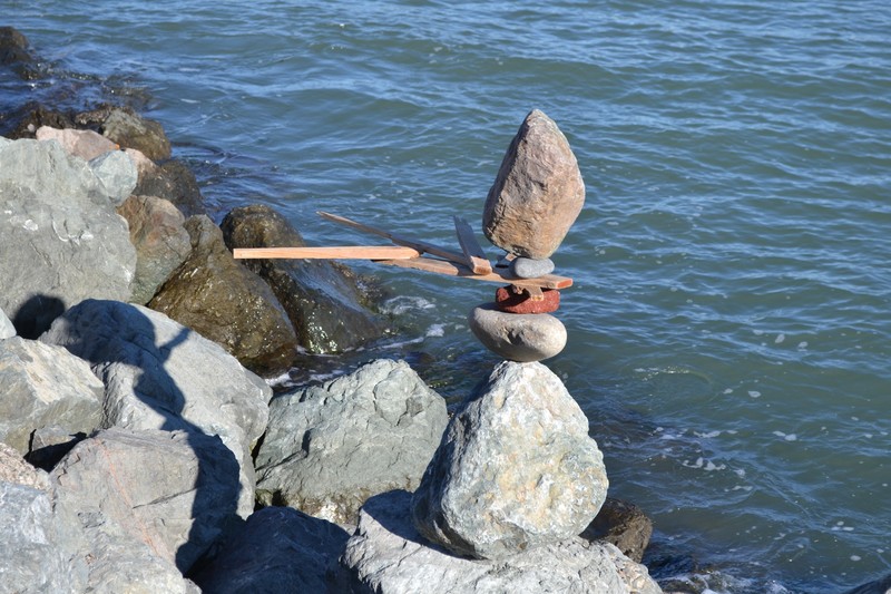 Balancing art in Sausilito