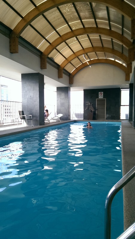 Swimming pool on the 18th floor