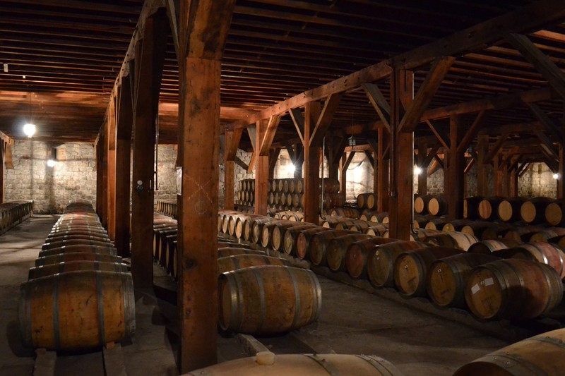 Cellar at Santa Rica winery