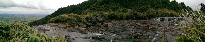Panorama from Wairere falls