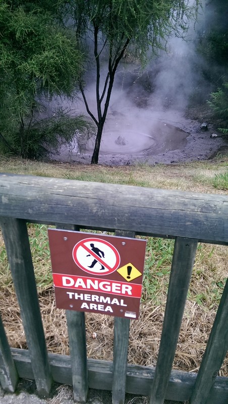 Danger! Hot boiling mud!