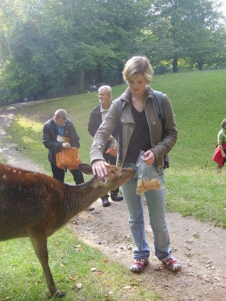 Randi with a cheeky Deer:)