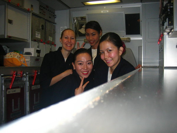 Few of us in the galley