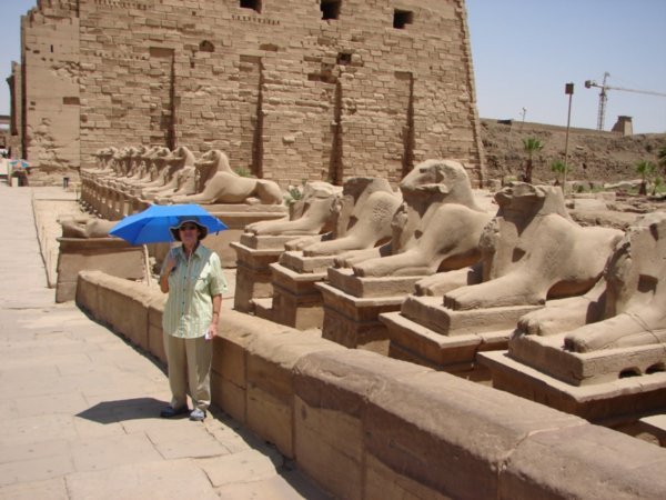 Vella at the Karnak Temple processional avenue