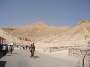 Valley of the Kings, Al-Qurn Mountain in the back