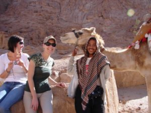 Verns, guide and camel