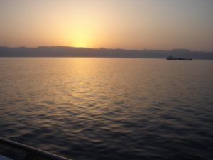 On our way back to Egypt with the ferry