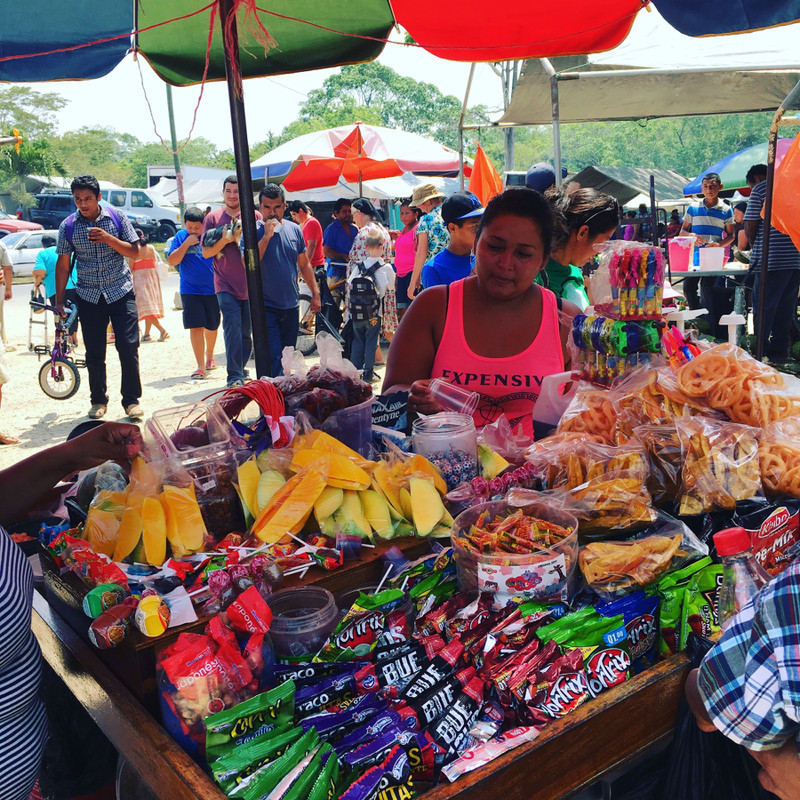 Market stall in San Ignacio