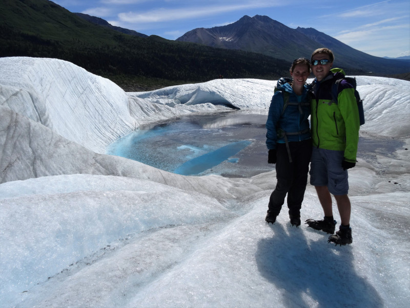 Gem & Jamie on the glacier