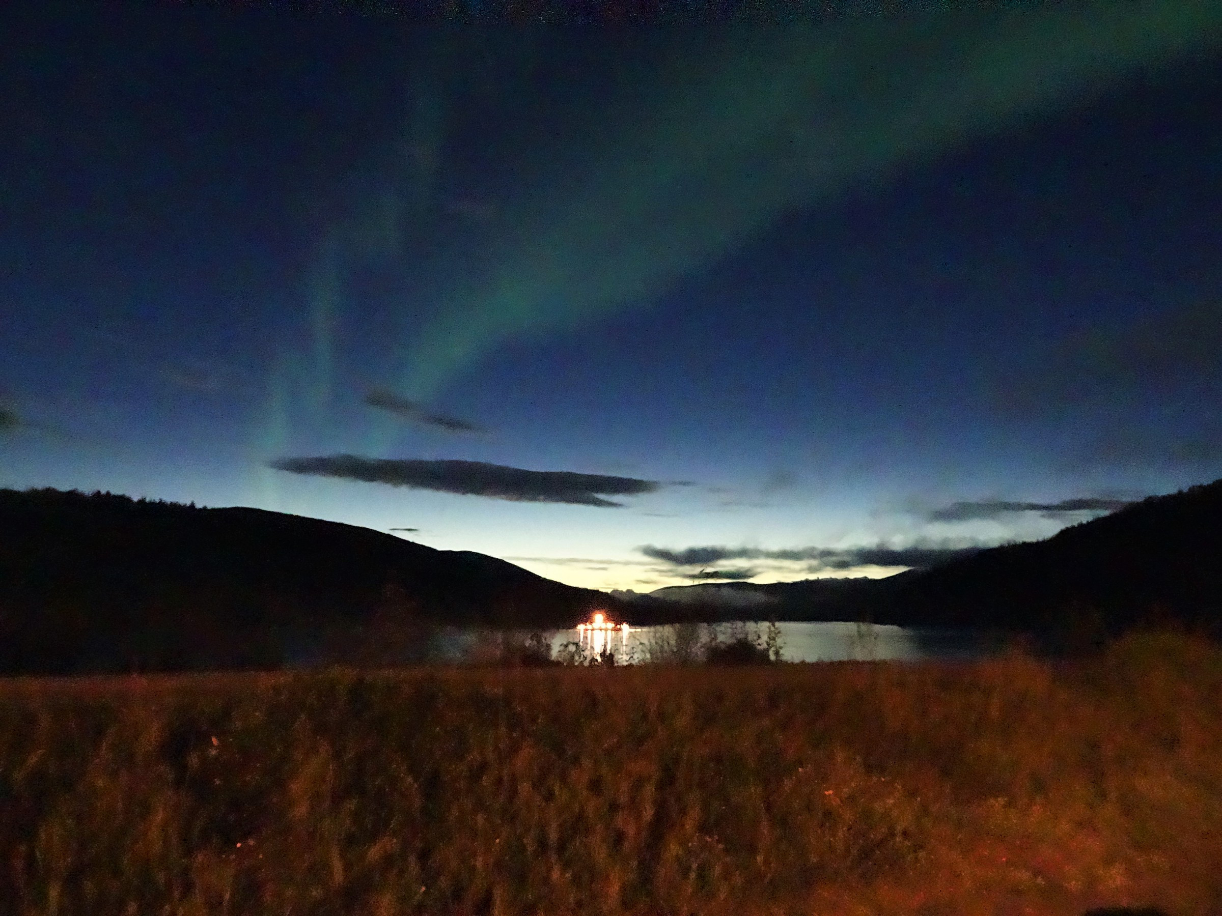 Northern Lights above Dawson Photo