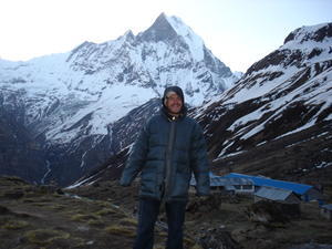 At Annapurna Base camp -  5am in the morning