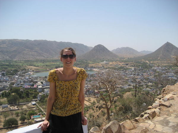 Jen above Pushkar