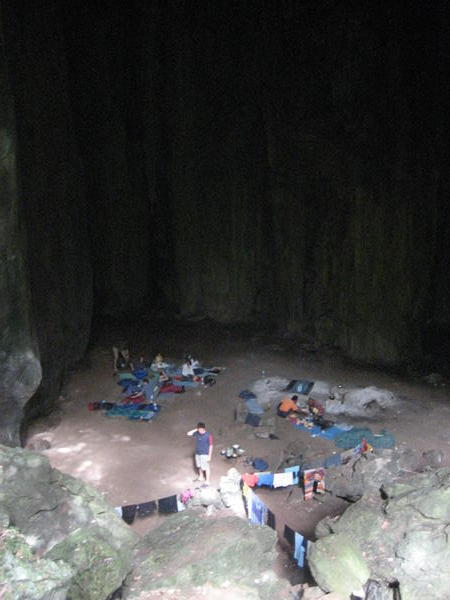 our cave camp