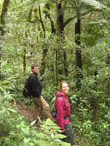 Jenny, Michael and some more big ferns