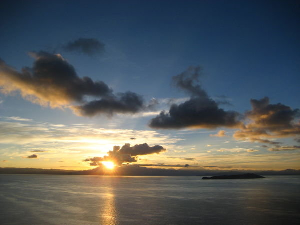 Sunrise on Lake Titicaca