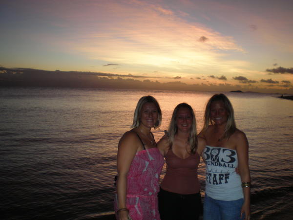 the girls enjoying sunset!!