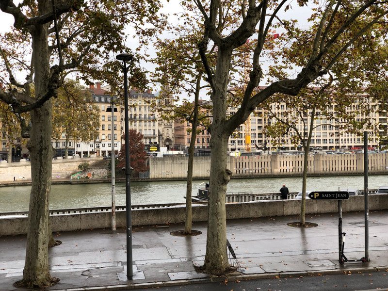 View across the Saone River - morning