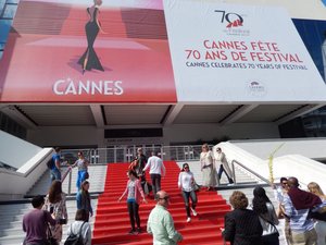 Susan on the red carpet in Cannes
