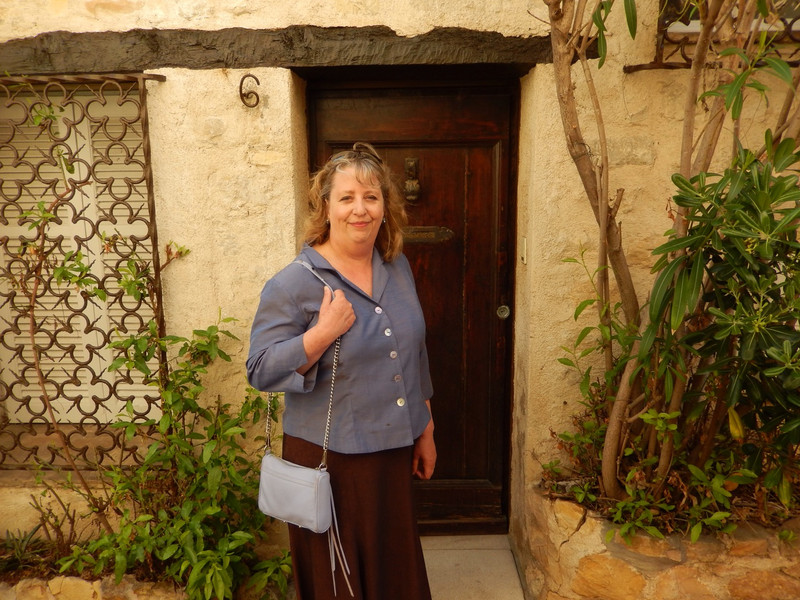 Susan enjoying being lost in Antibes