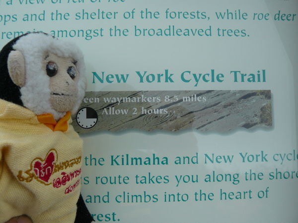 Scotland to New York. .  On a Bike????