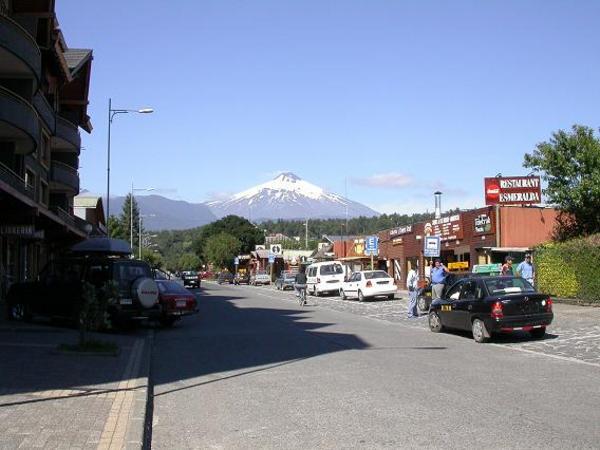 Villarica Volcano overlooks Pucon