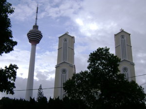 KL tower plus church