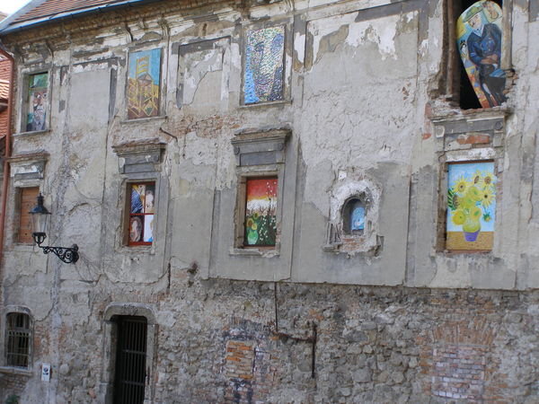 Paintings in the window