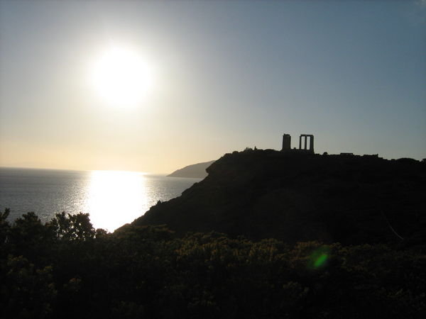 View of the Temple of Poseidon