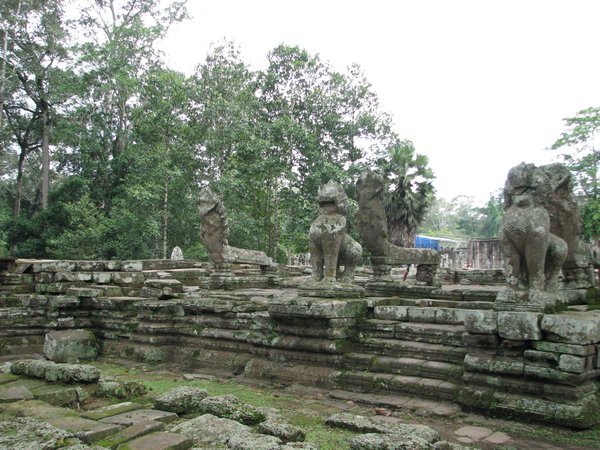 view of the weathered temple