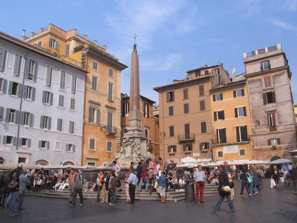 Piazza Navona was a stone's throw from our hotel