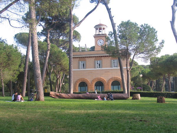 Village Borghese Park is dotted with lovely buildings and statutes