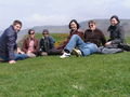 The gang enjoying some Welsh sunshine overlooking Rhosilli Bay