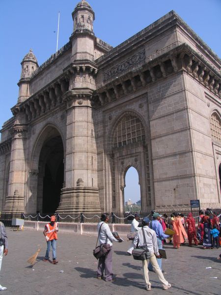 The imposing Gateway to India