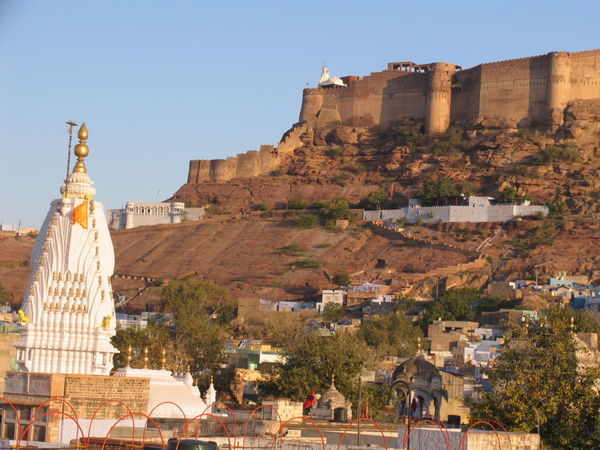 View of Meherangarh Fort from our Hotel