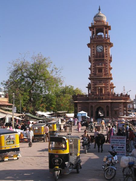 The bedlam of the inner city Jodhpur market place