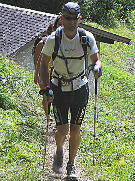 Coming up the hill into Champez