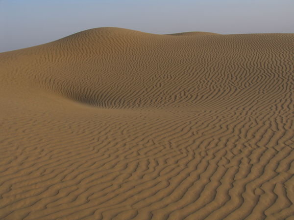 The peaceful sand dunes