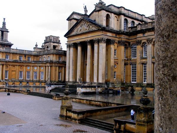 A rain soaked Blenheim Palace