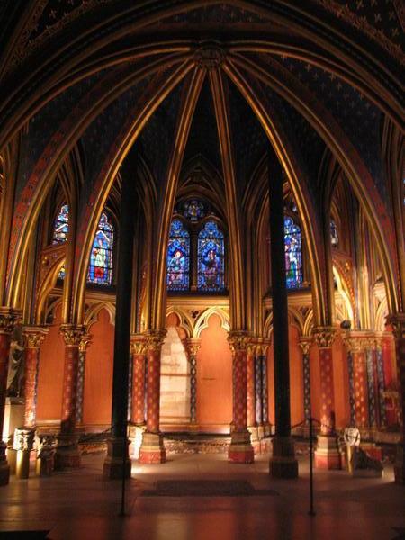St Chappelle - a bit like the inside of a faberge egg!