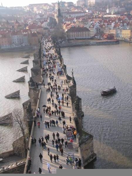 One benefit of visiting in Winter is the lack of human traffic jams on the bridge