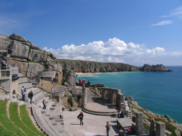 You could be excused for losing concentration on the performance with this stunning view at the Minack Theatre