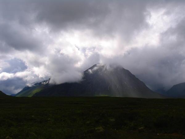 Clouds looming over the highlands