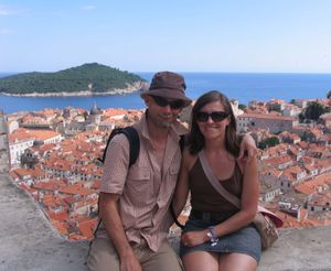 A beautiful viewpoint over old Dubrovnik
