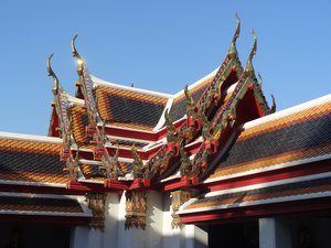mur de temple à bangkok