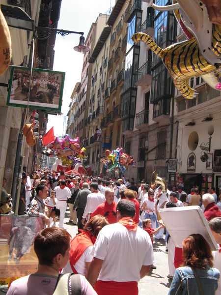 Pamplona: Its all red & white 