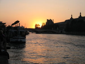 The sun sets on Bastille Day