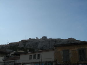 The Acropolis overlooks the city