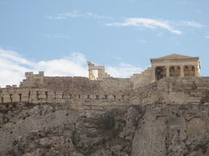 The Acropolis on our way out for the last time