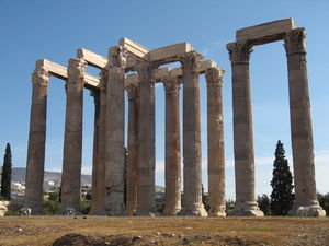 the temple of Olympic Zeus